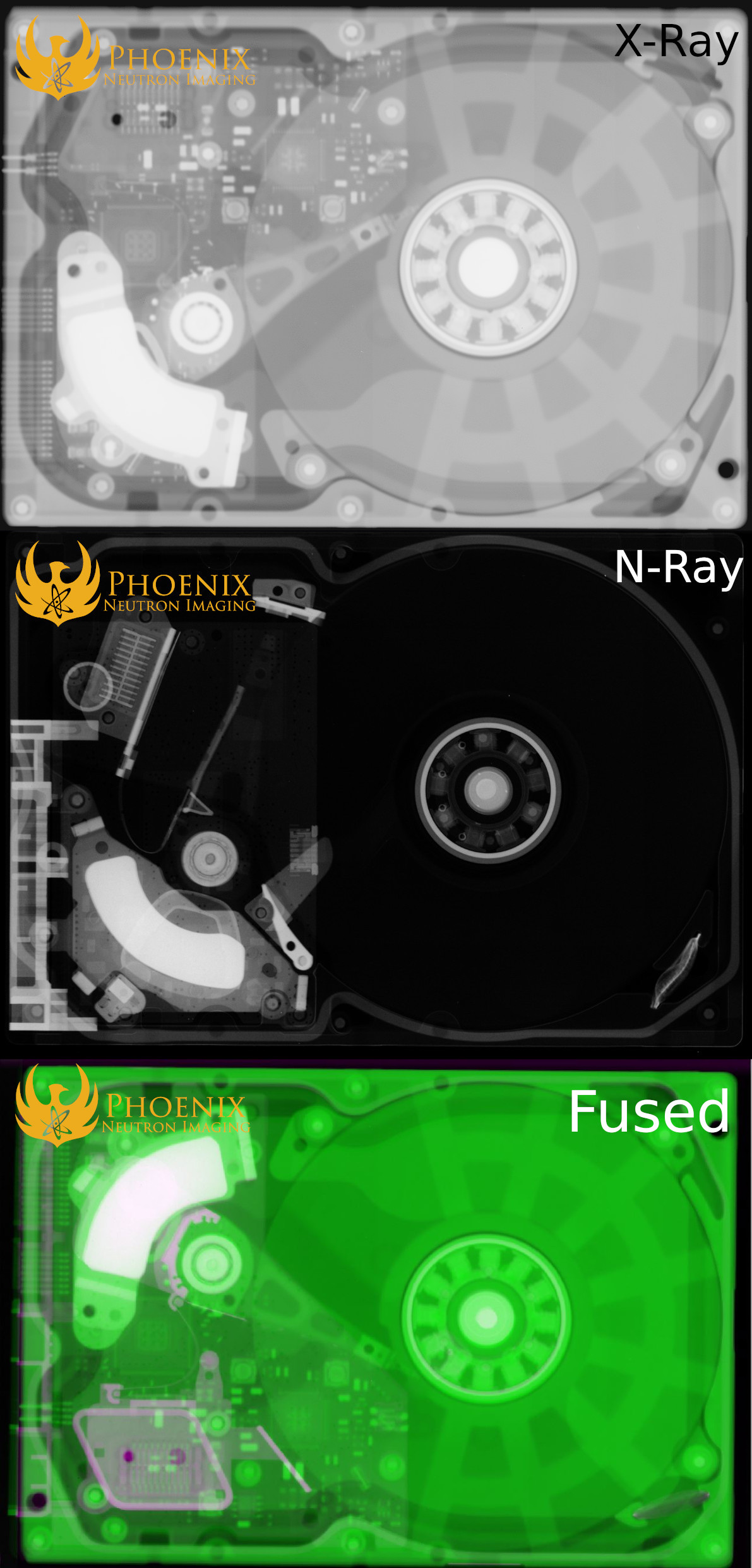 Text Box:  Exciting new possibilities for neutron-based inspection include N-ray/X-ray hybrid radiographs      